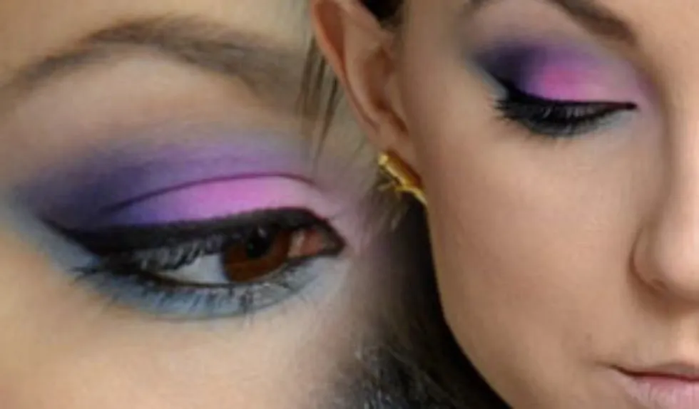 makijaż oczu do sukienki fuksja