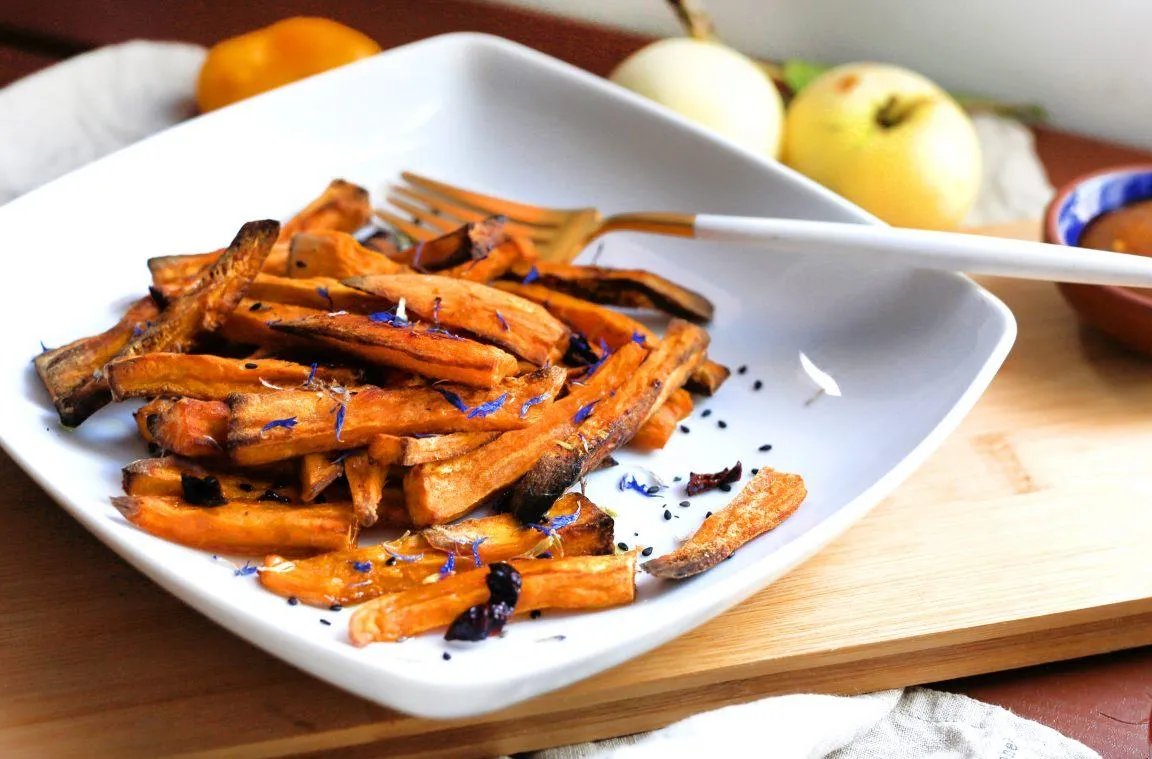 przepis na domowe frytki z batatów