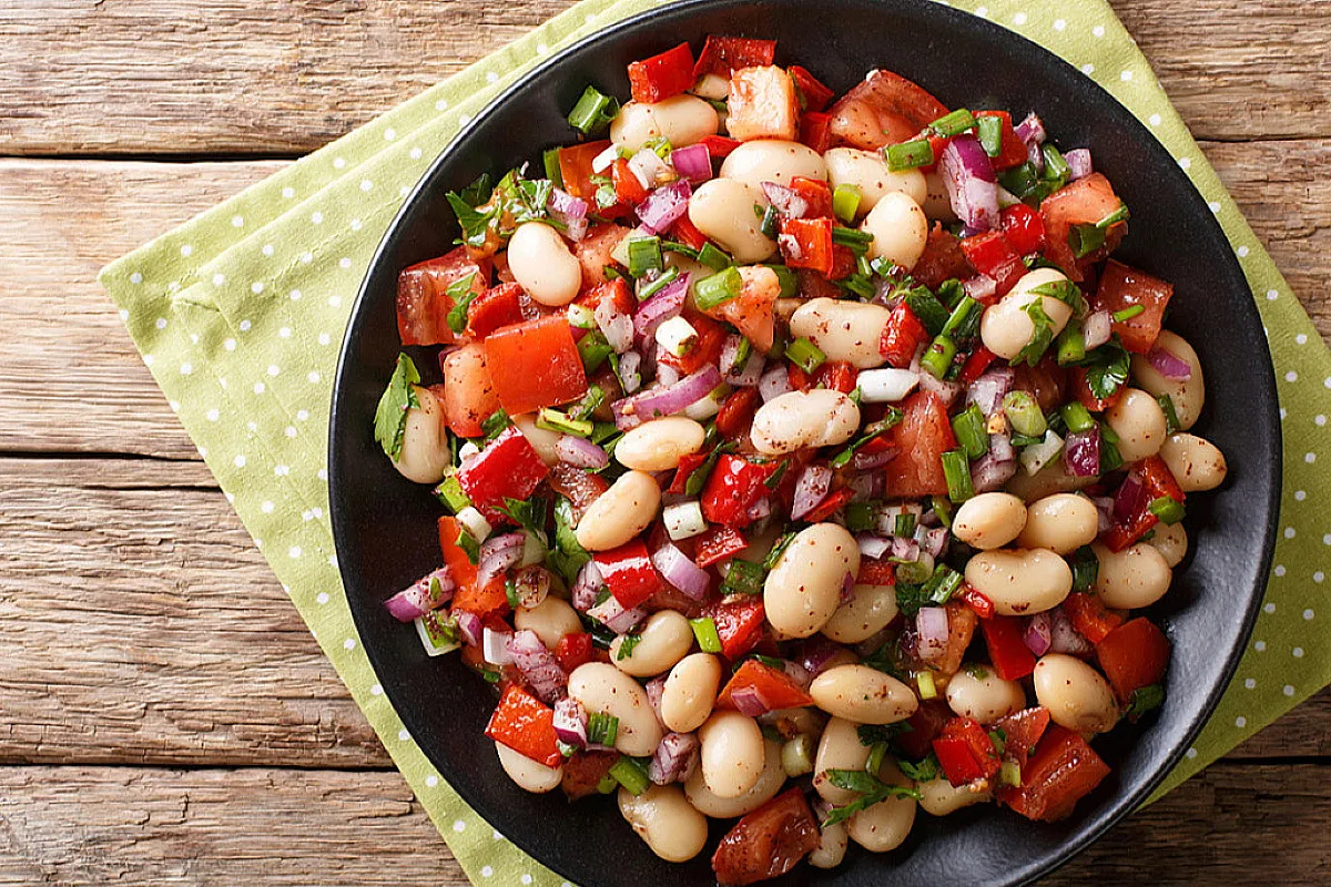 insalata di fagioli e cipolla di tropea