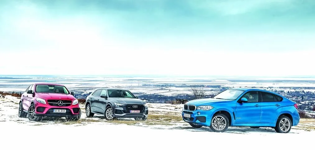 Mercedes-AMG GLE Coupé vs BMW X6 M vs Audi RS Q8 porównanie