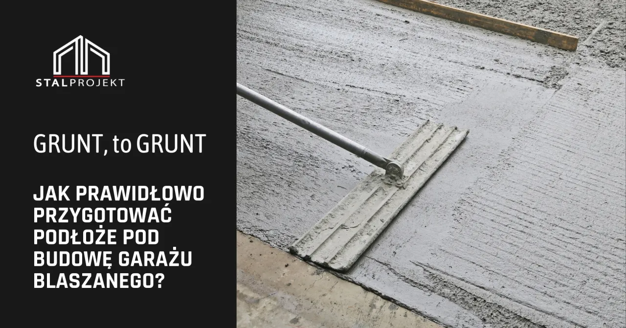 solidne podłoże garaż blaszany