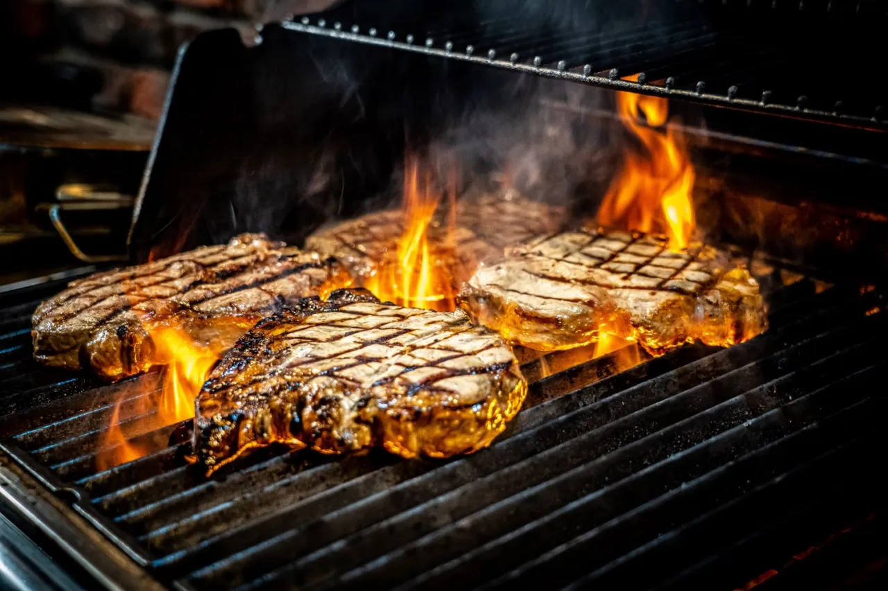 grillowanie karkówki na ruszcie