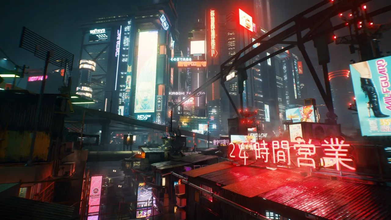 Cyberpunk 2077 Night City screenshot