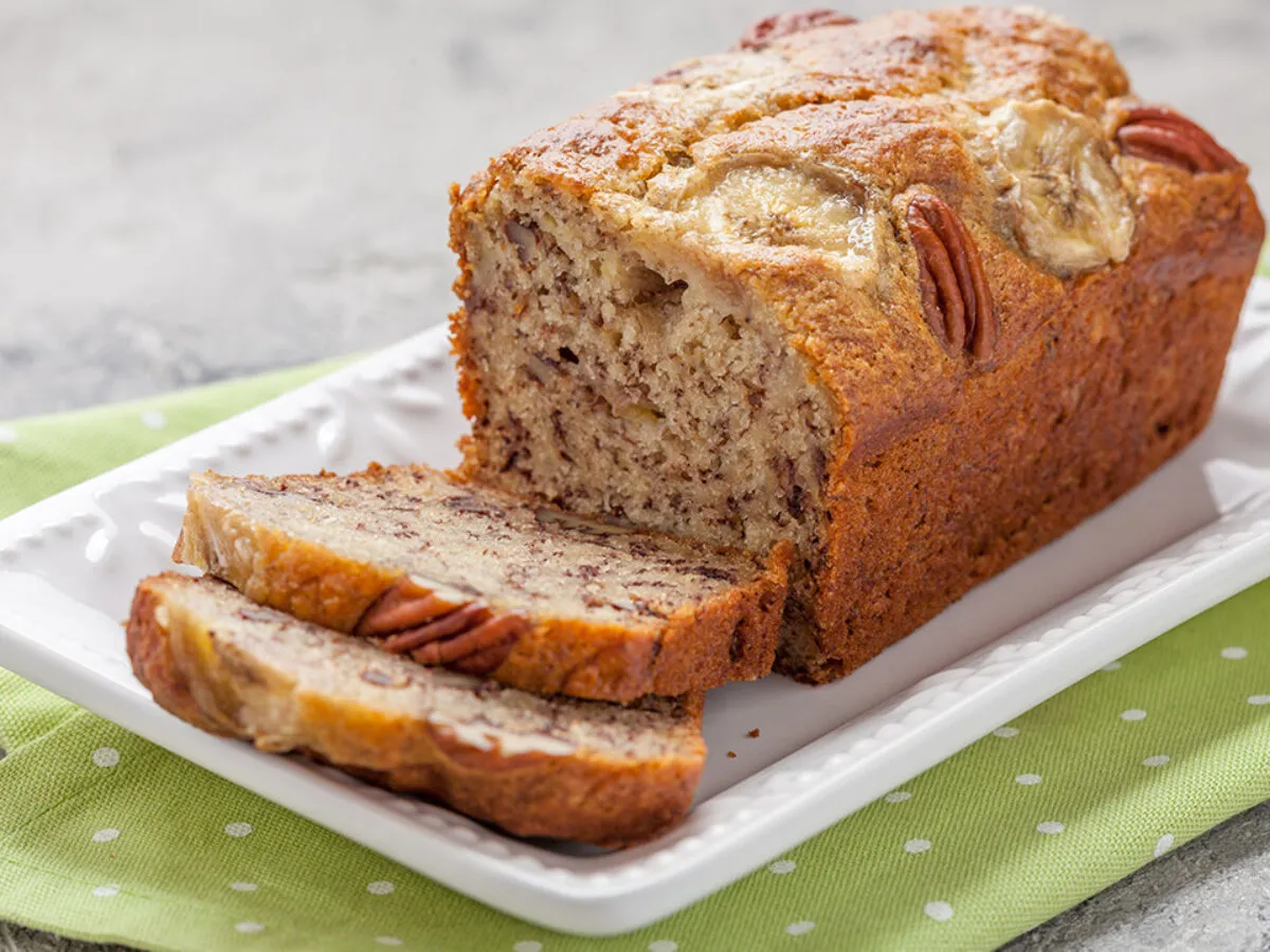 wilgotny chlebek bananowy