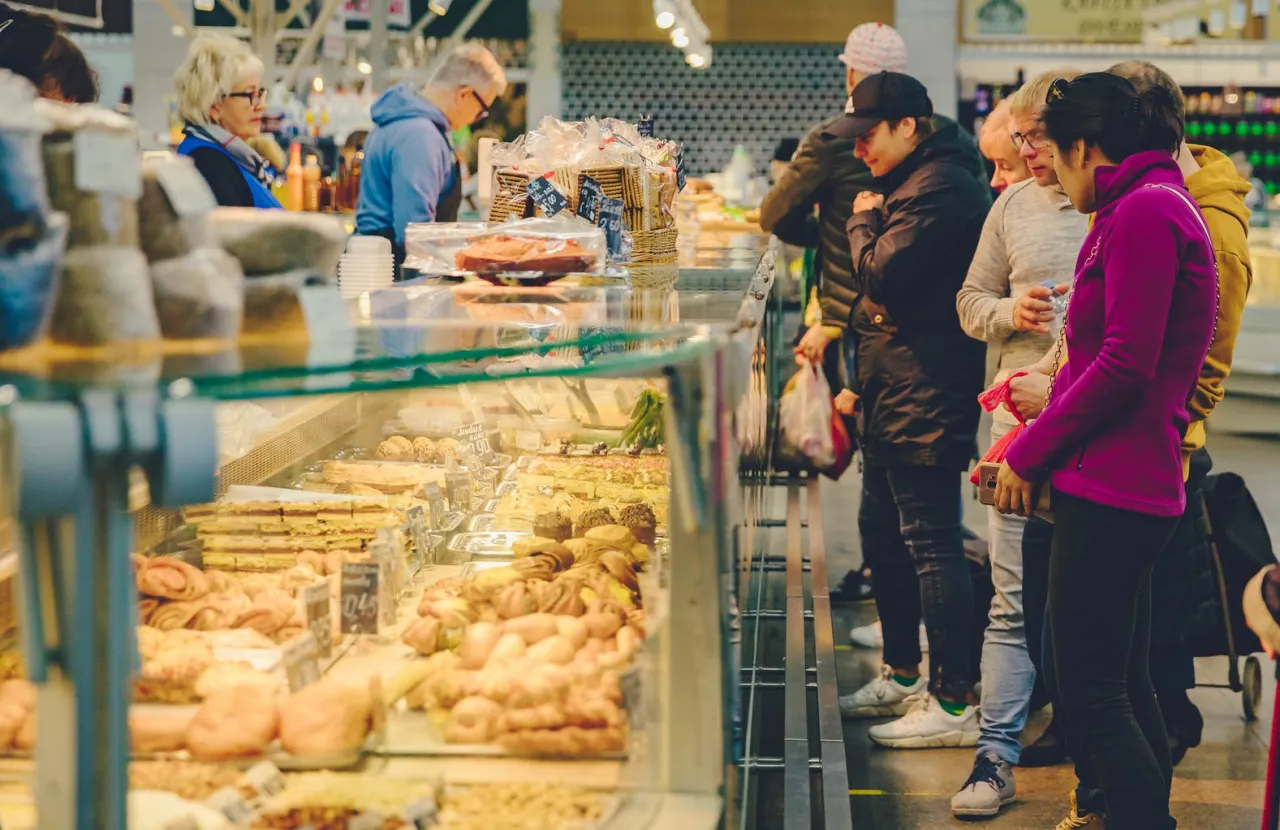 Ryski Targ Centralny jedzenie
