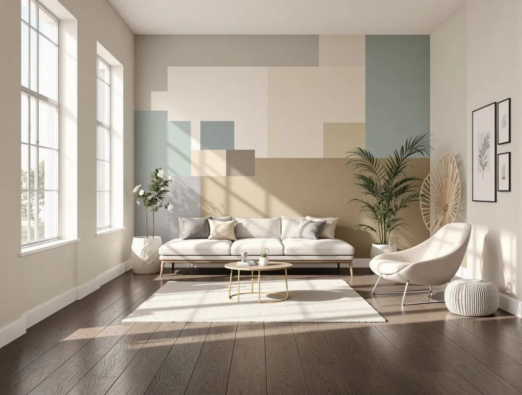 inspiracje kolor ścian do jasnej podłogi i ciemnej podłogi