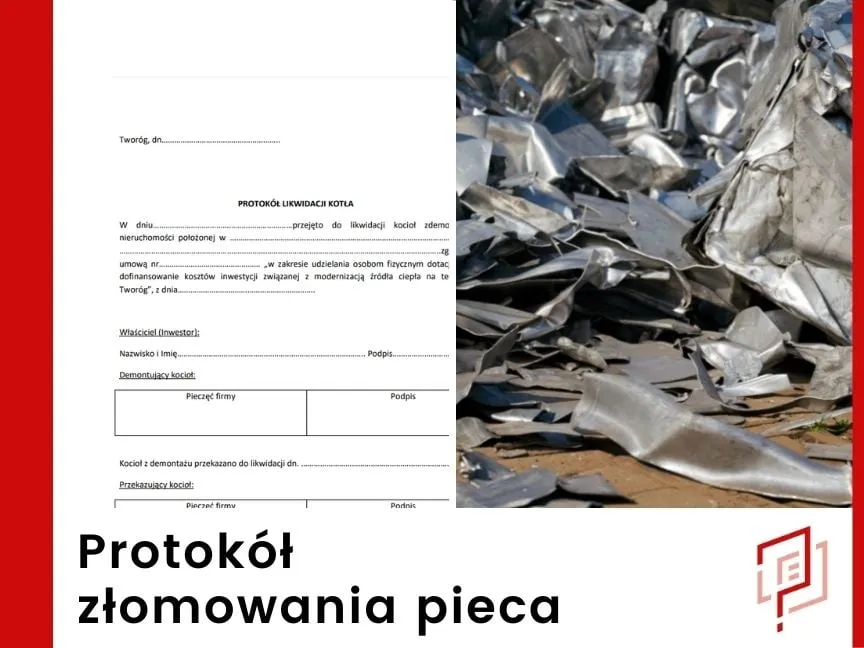 Zdjęcie Wzór protokół złomowania pieca Czyste Powietrze – uniknij problemów z dokumentacją