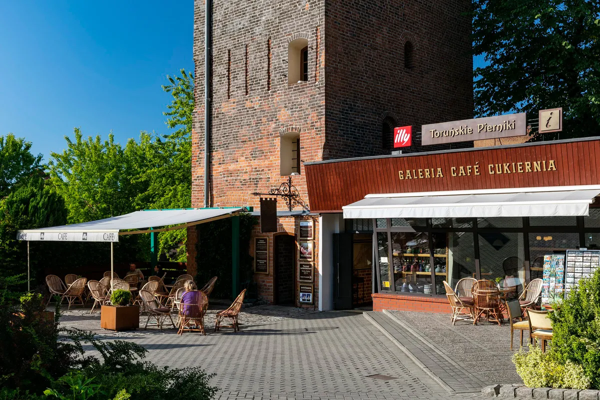 kawiarnia Frombork widok, Cafe Wieża Wodna Frombork