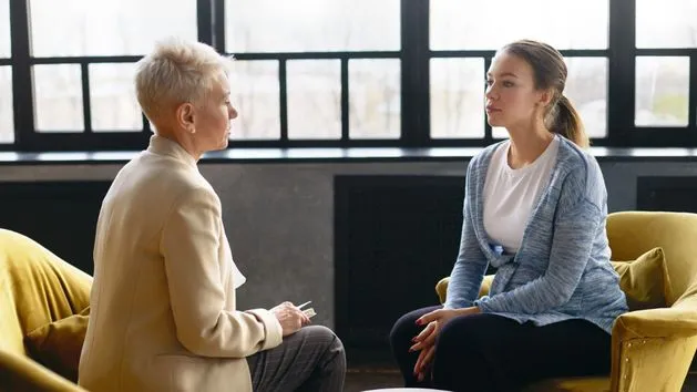 osoba zrelaksowana po terapii grafika