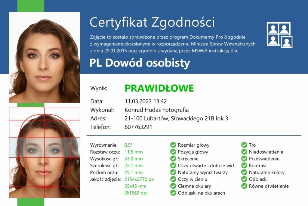 Wymagania zdjęcia biometrycznego do paszportu