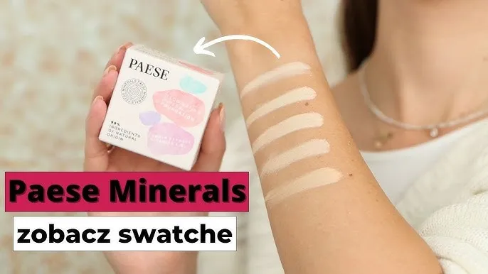 Paese podkład rozświetlający swatch kolory