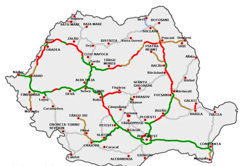 Stan dróg Rumunia