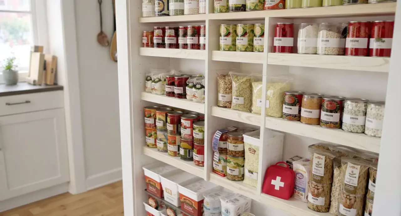 dobrze zaopatrzona spiżarnia