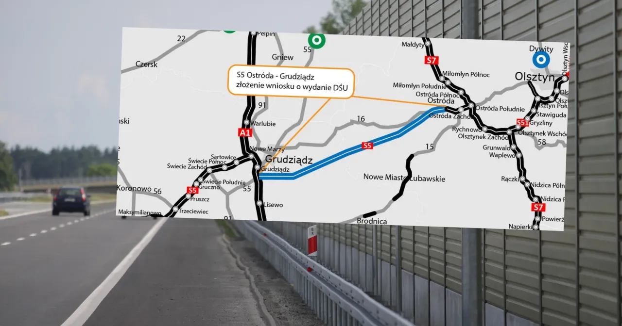 Płatne autostrady w Polsce mapa
