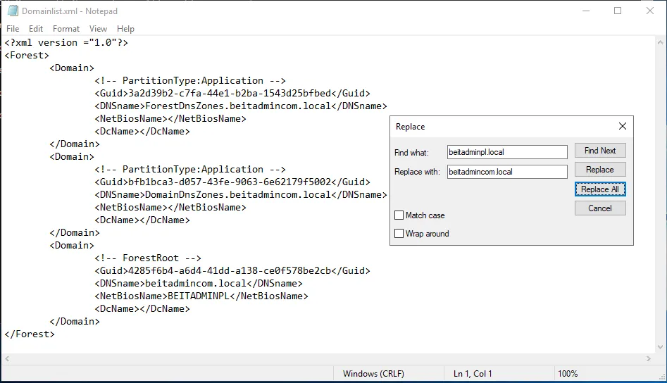 checklist przygotowanie zmiany domeny