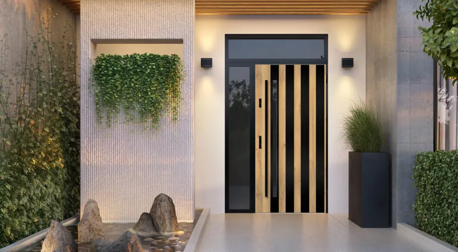 Nowoczesne drzwi zewnętrzne trendy 2026