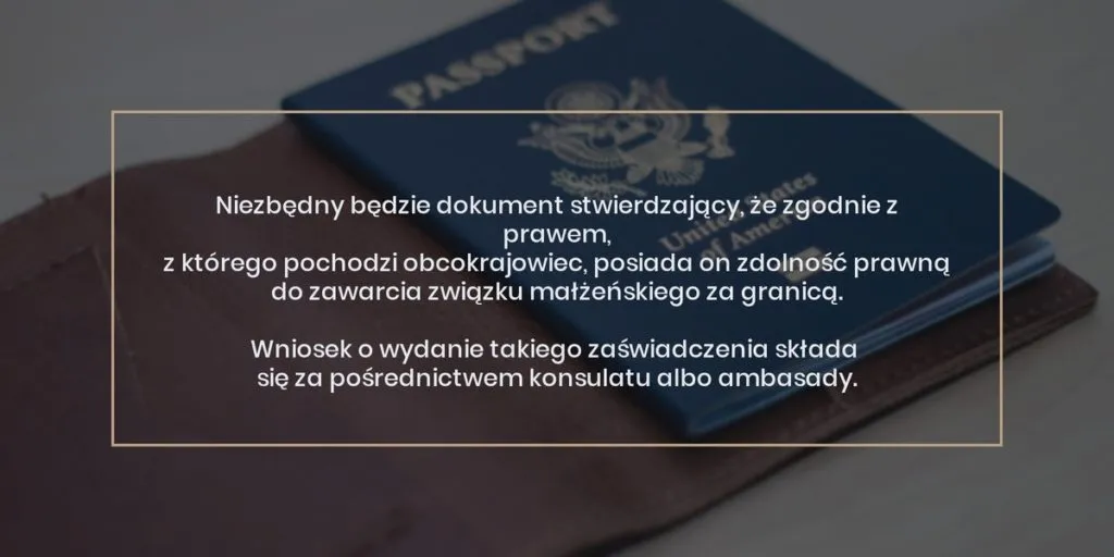 dokumenty ślub cywilny obcokrajowiec