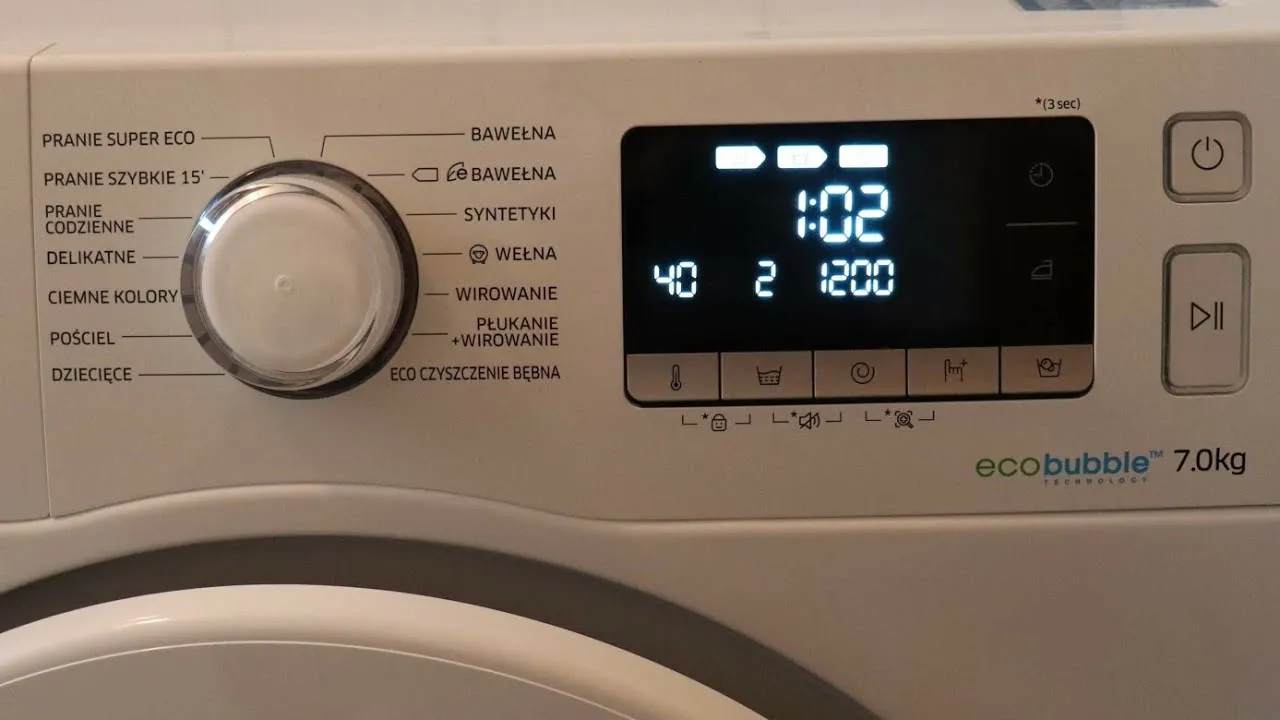 Kalibracja bębna pralki Samsung