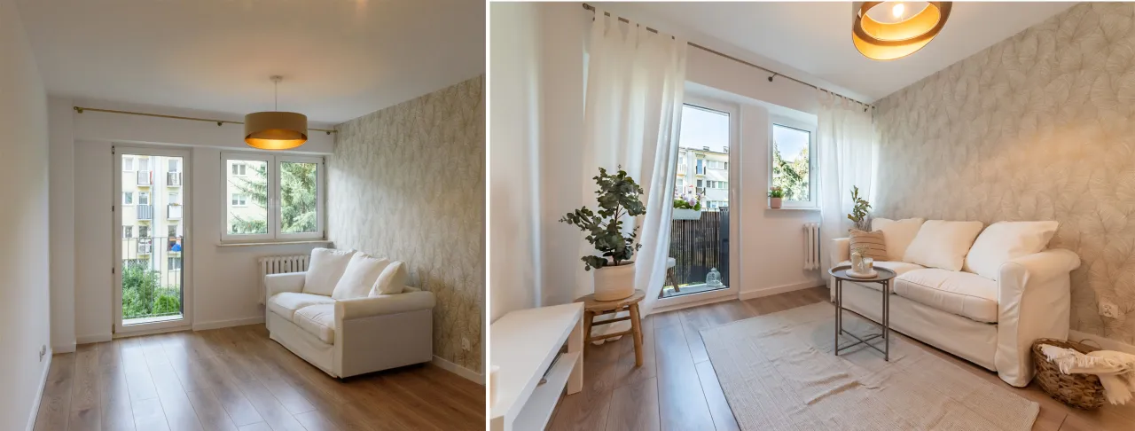 Home staging przed i po wynajmie