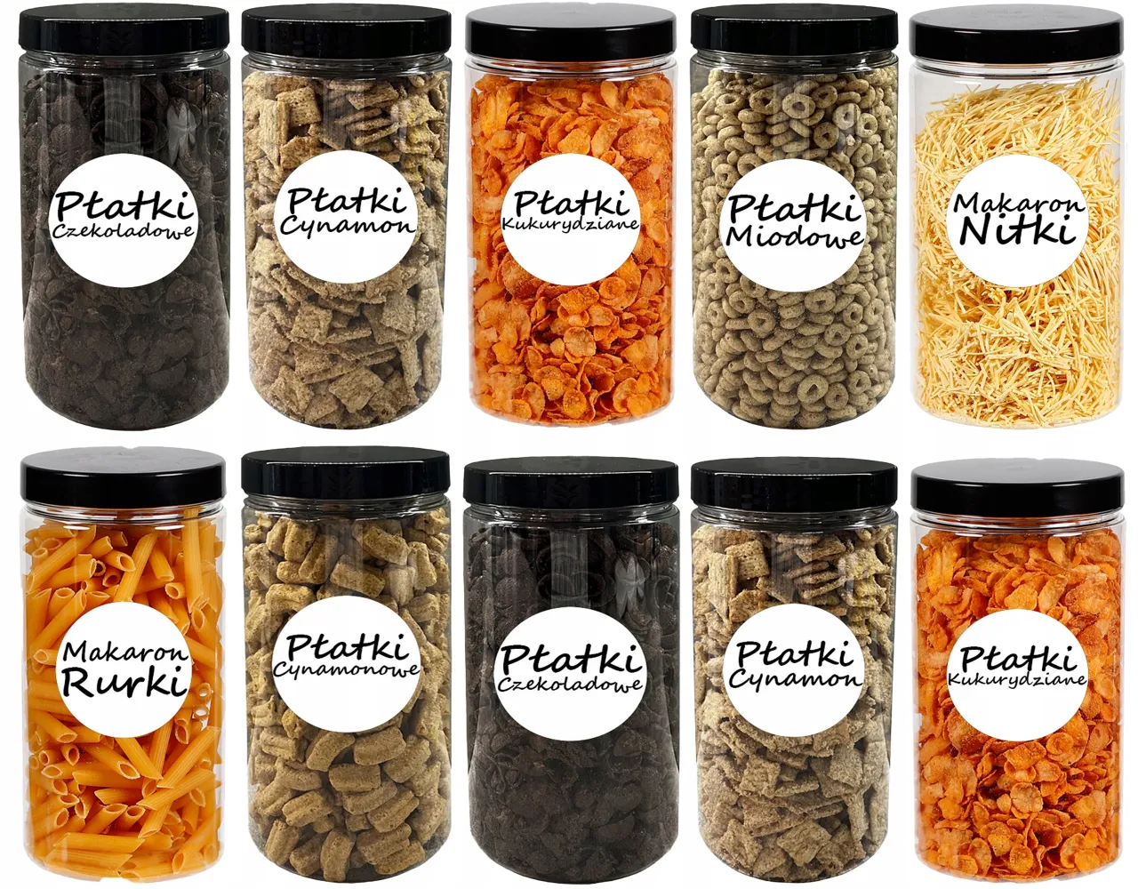 pojemniki do przechowywania żywności i słoiki z wekami