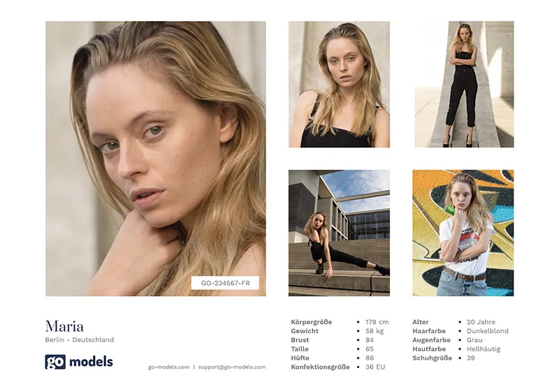 modelka high fashion wymiary