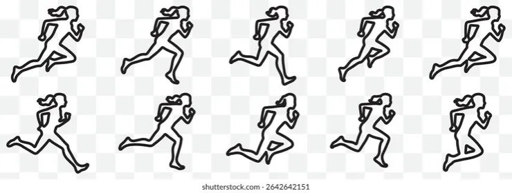 biegacz dynamiczny sylwetka