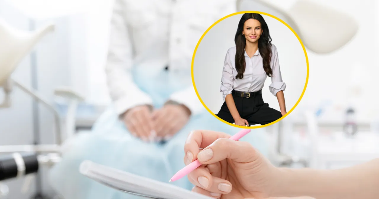 ginekolog rozmawia z pacjentką w gabinecie