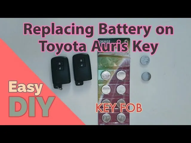 Toyota Auris Hybrid key fob battery replacement CR2032