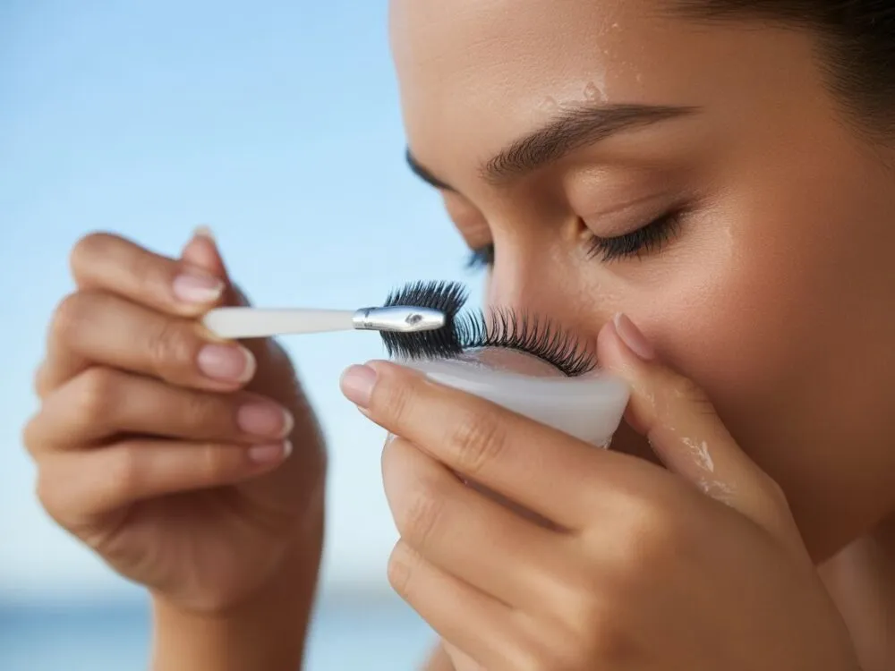 czyszczenie sztucznych rzęs po użyciu