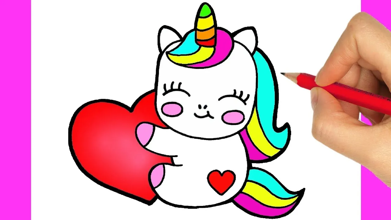 Einfaches Einhorn zum Nachmalen f&uuml;r Anf&auml;nger