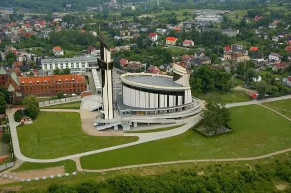 Sanktuarium Boże Miłosierdzia Łagiewniki widok ogólny