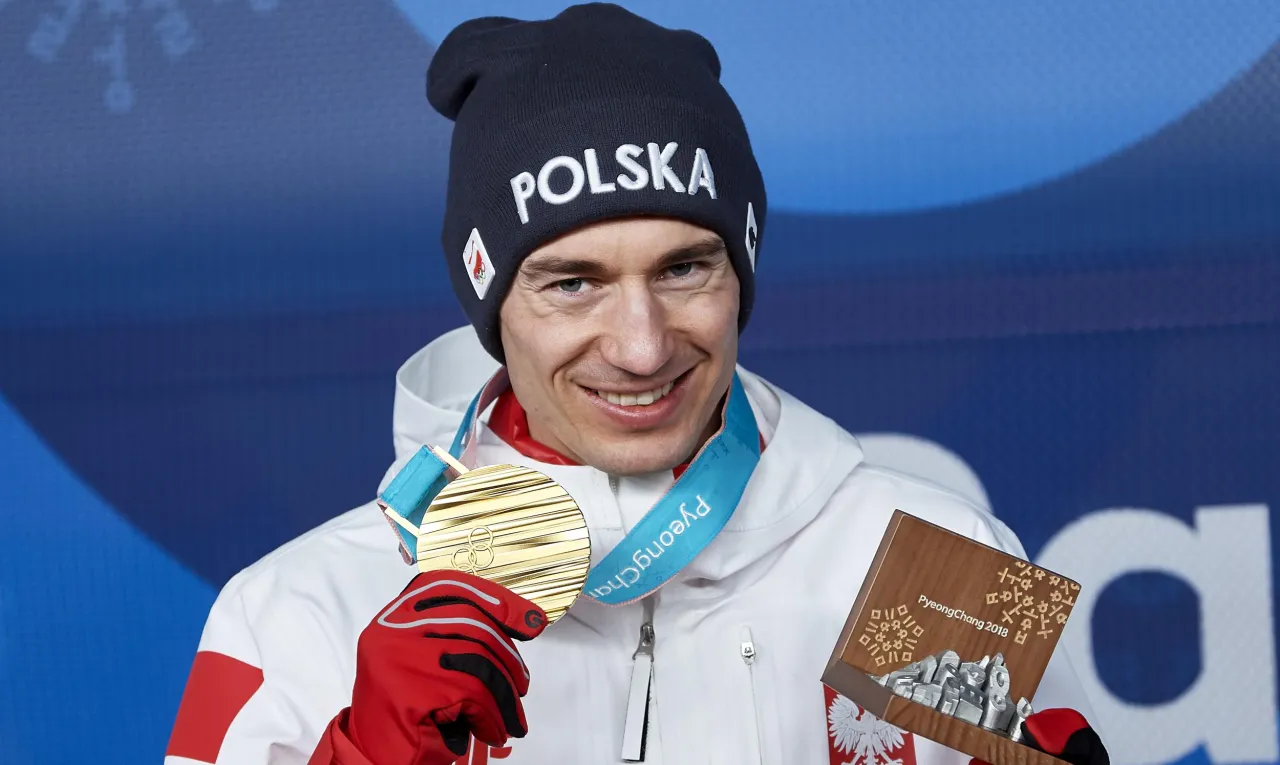 polski medalista olimpijski z medalem