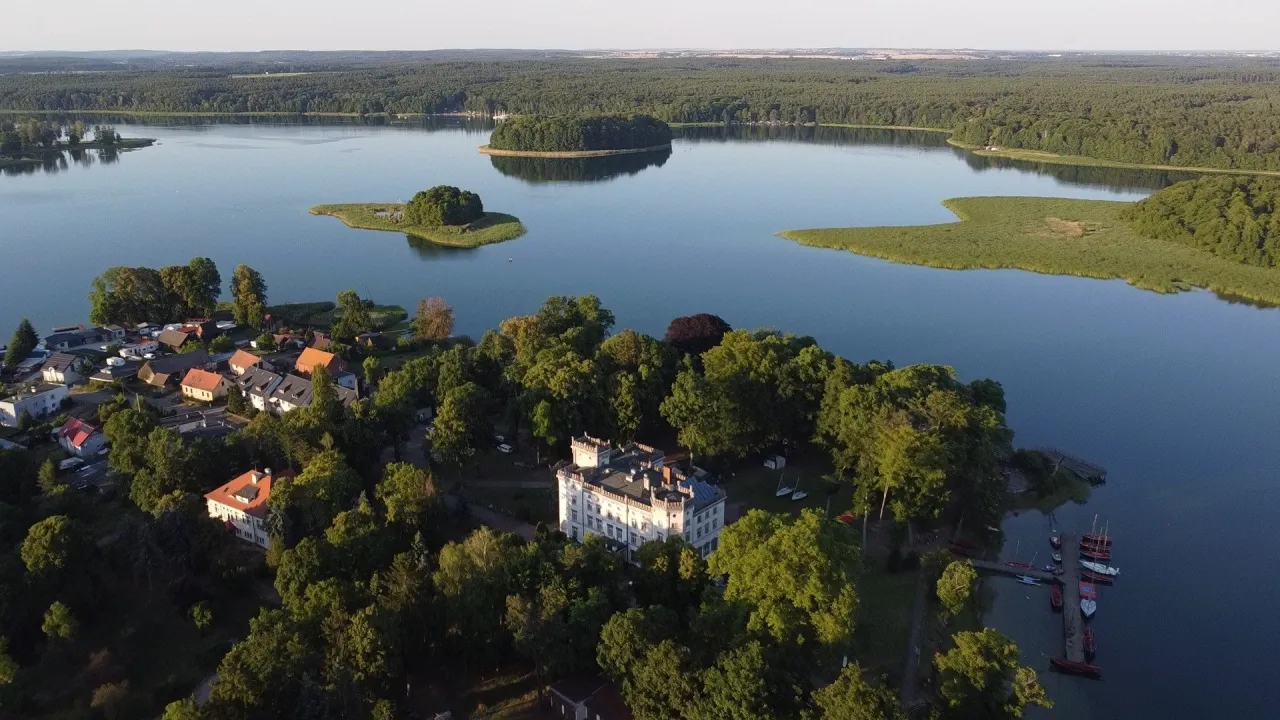 Jezioro Niesłysz widok z lotu ptaka