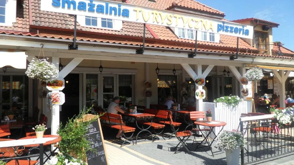 restauracja Łeba widok na port