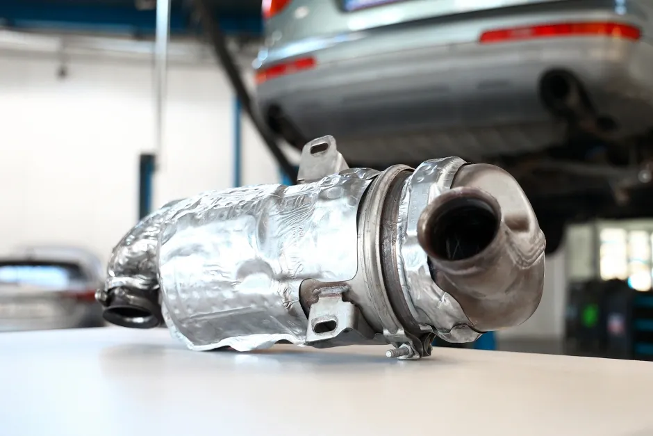 silnik diesla z filtrem dpf