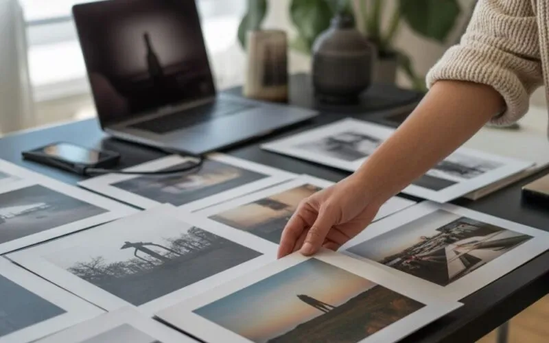 przeglądanie portfolio fotografa