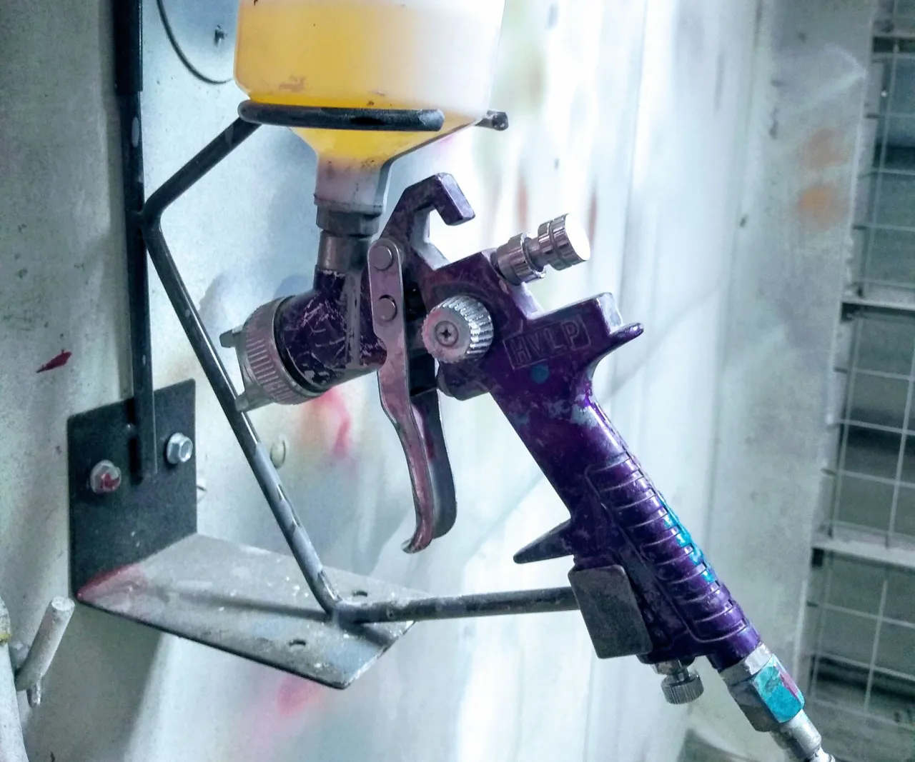 DIY paint spray gun construction steps