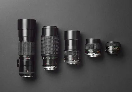 Różne typy obiektywów do fotografii podczerwonej