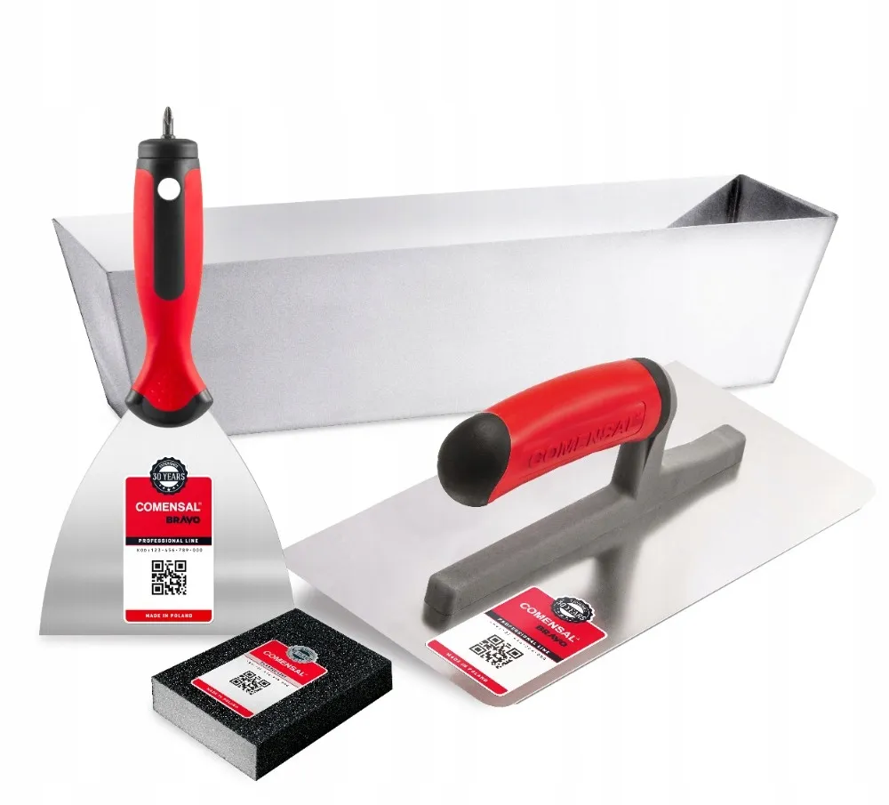 narzędzia do gipsowania ścian komplet