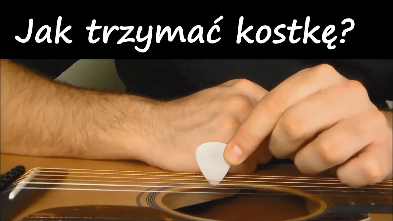 jak trzymać kostkę gitarową krok po kroku