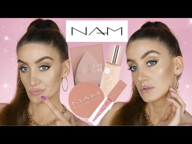 NAM Illuminating Face Loose Powder efekt przed i po