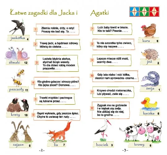 zagadki co to jest dla dzieci, zagadki o zwierzętach, zagadki o pogodzie
