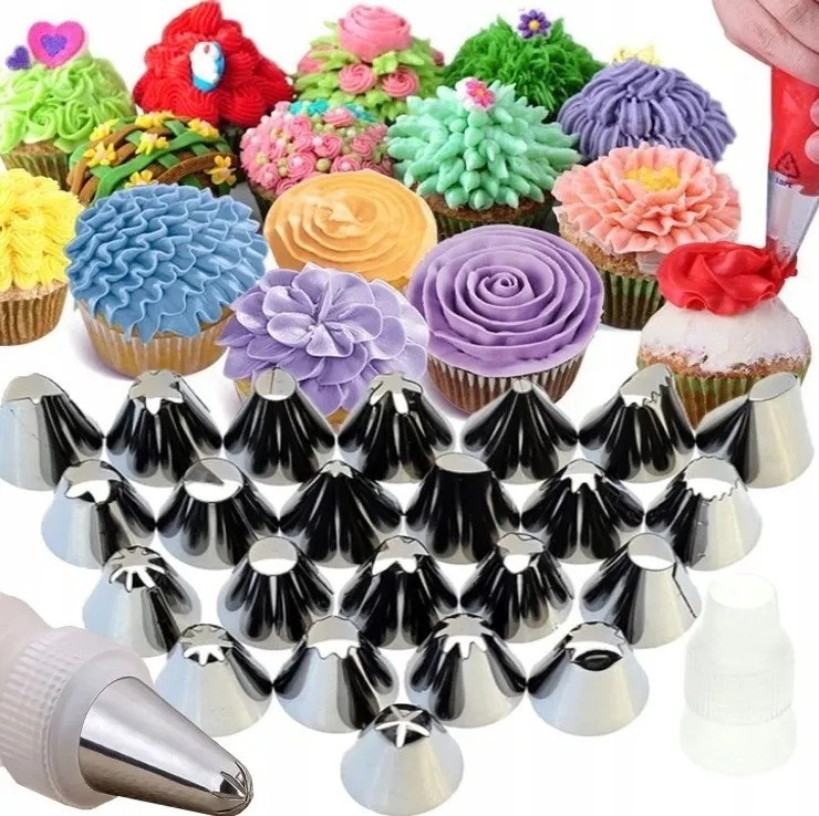 r&oacute;żne tylki cukiernicze do dekoracji babeczek