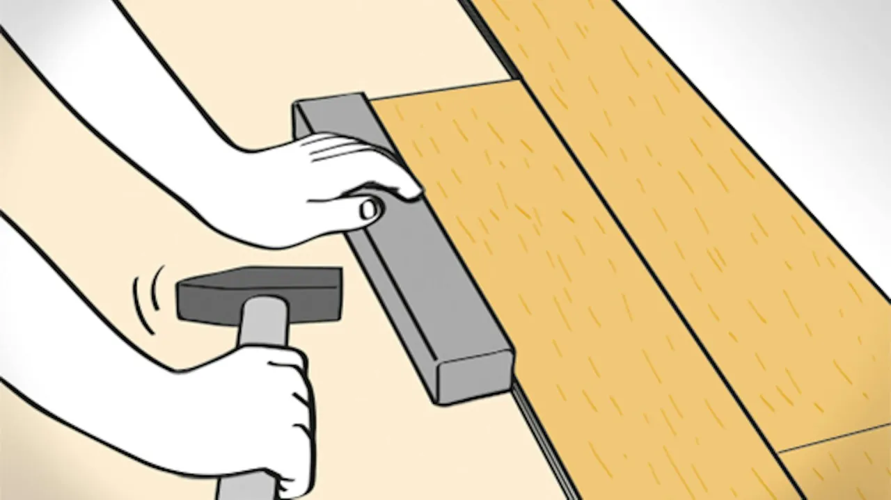 Układanie paneli podłogowych systemem klik