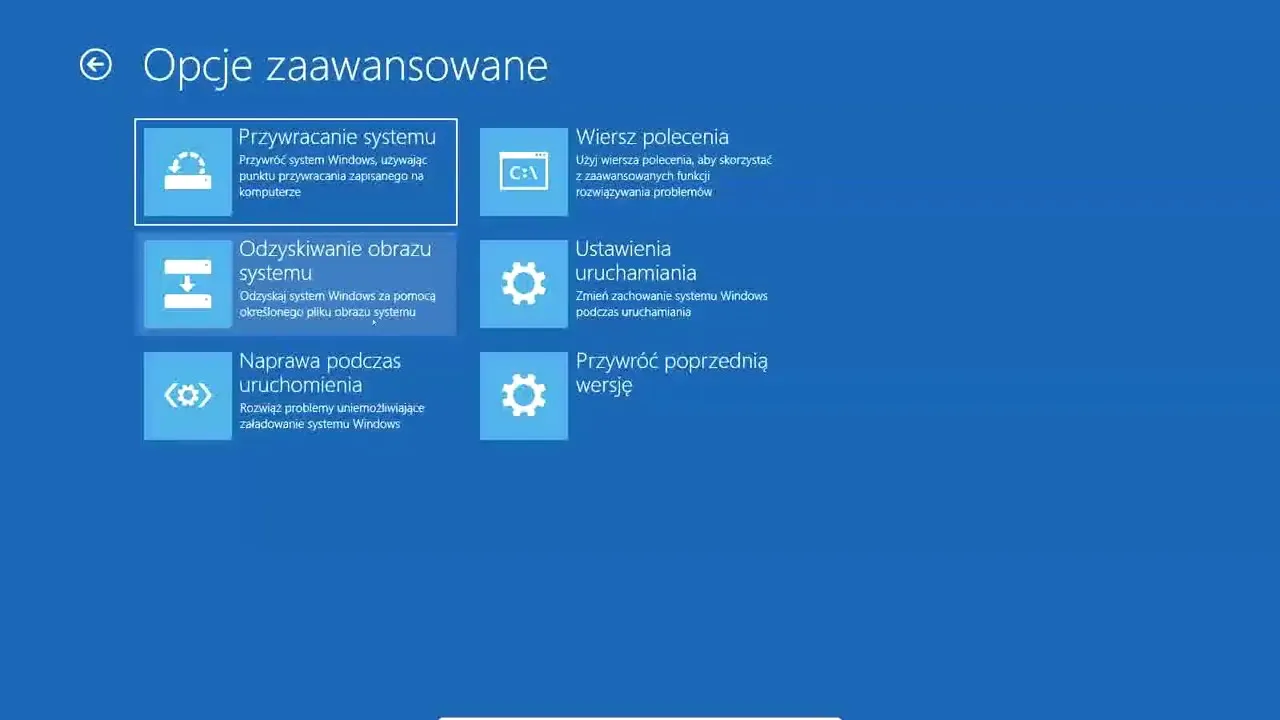 Windows 10 zaawansowane uruchamianie
