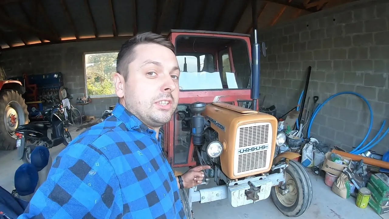 Ursus C-330 przygotowanie do rozpołowienia