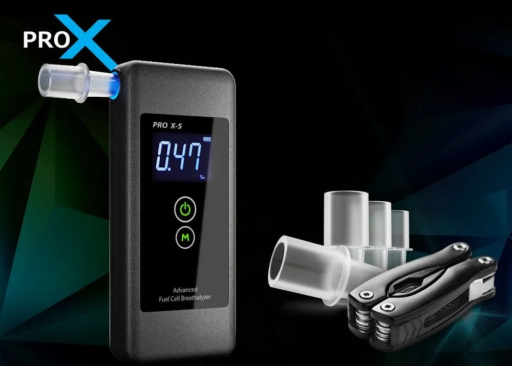 Alkomat PRO X-5 z komunikatem CAL