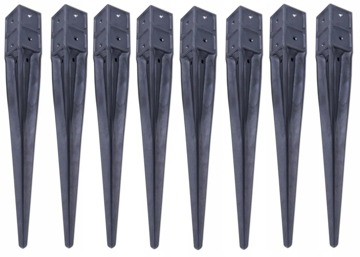 r&oacute;żne typy kotew do słupk&oacute;w 7x7