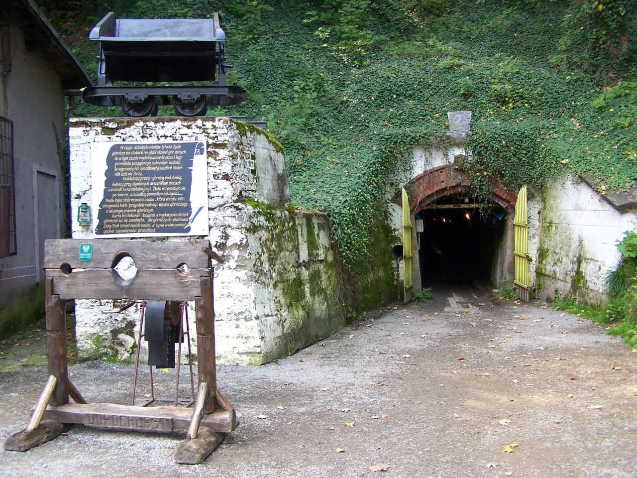 Kopalnia Złota Złoty Stok wnętrze lub wejście