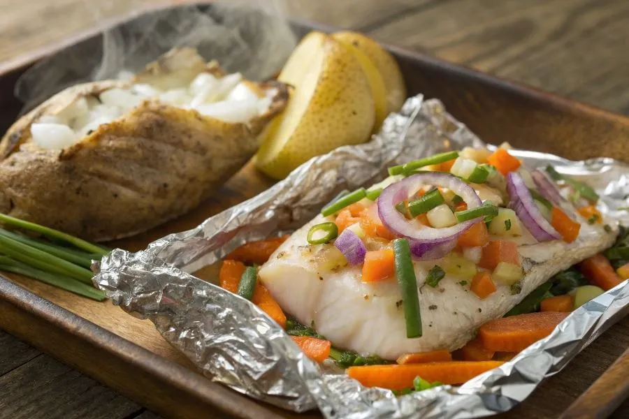 dorsz pieczony w folii